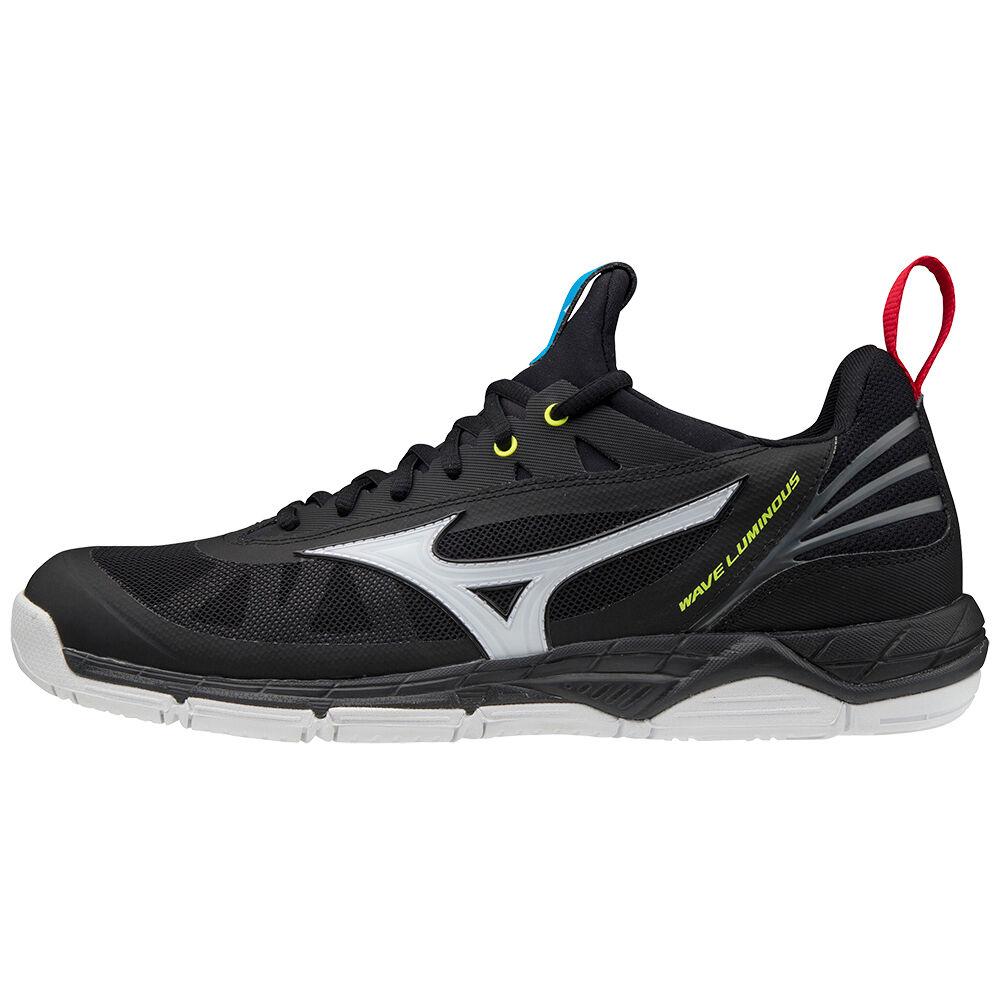 Mizuno Wave Luminous Férfi Röplabda Cipő Fekete/Fehér/Sárga TSP340527